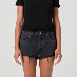 AGOLDE Women’s Parker Vintage Black Cutoff Shorts
